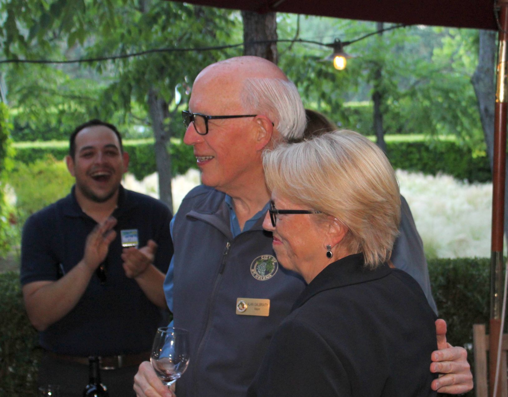St. Helena Mayor congratulates County Supervisor